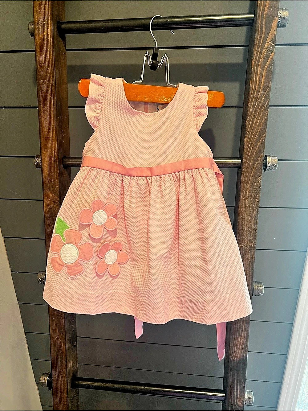 Florence Eiseman Tea Collection Girls Pink Cotton Dress Size 2T Great Condition